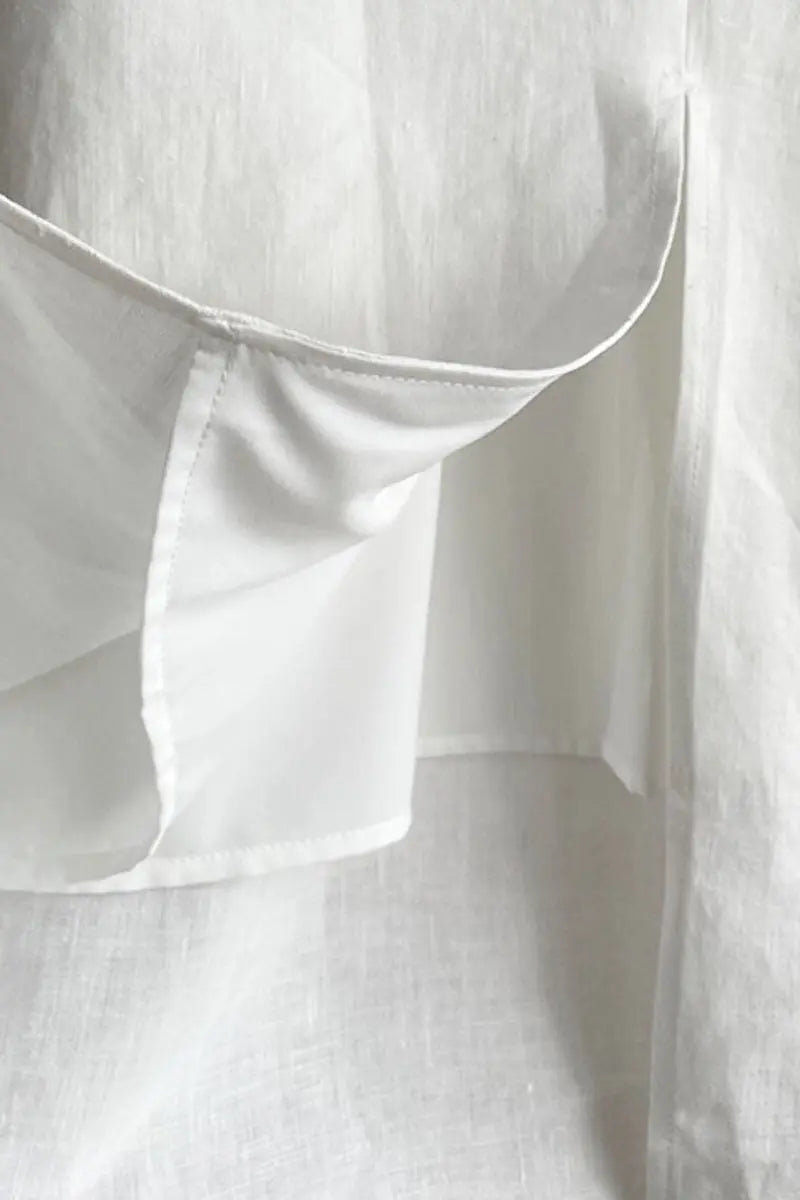 100 Linen Sleeveless Midi Dress With Back Slit