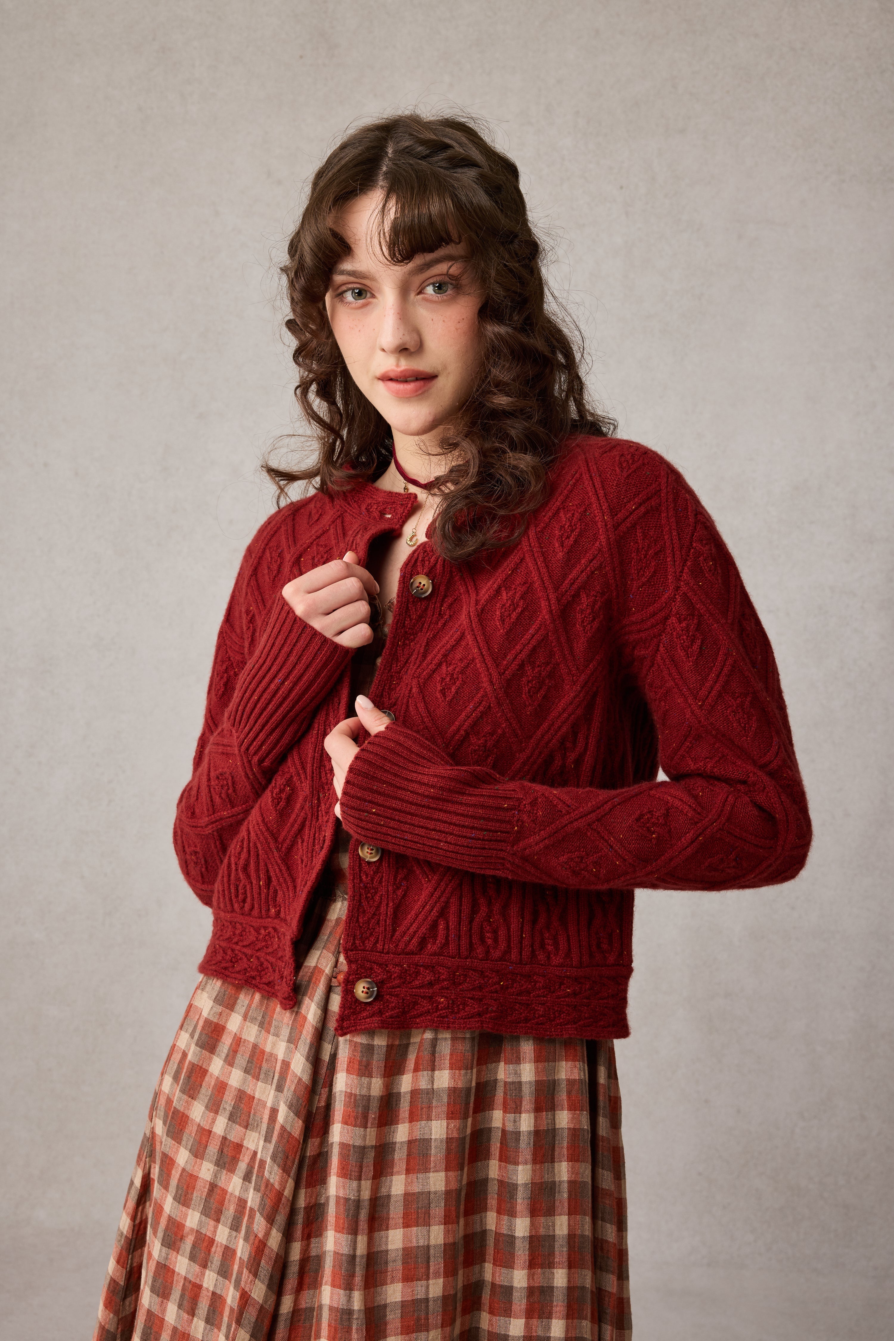 Flurry 17 | 100% Wool Sculptured Knitwear Cardigan
