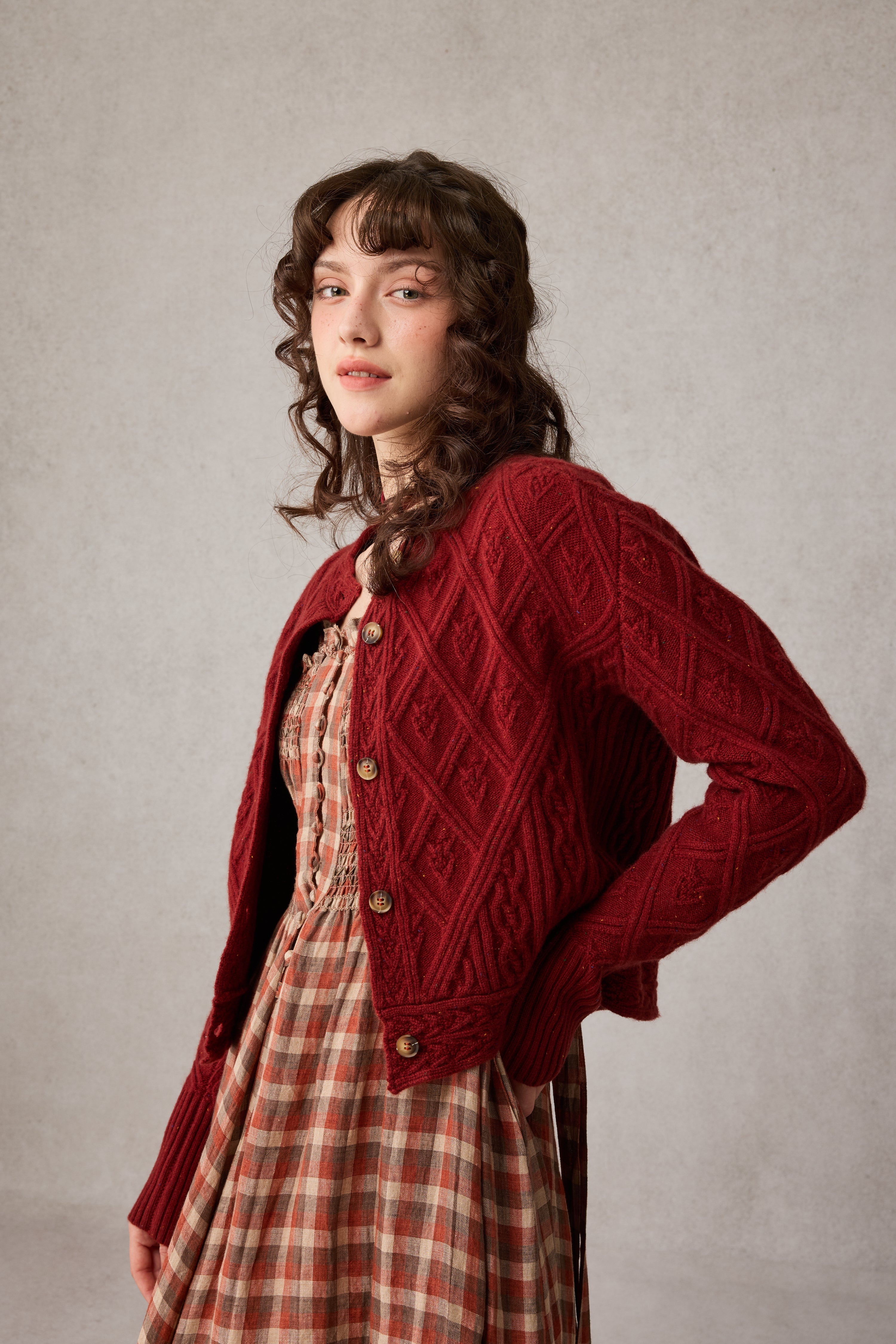 Flurry 17 | 100% Wool Sculptured Knitwear Cardigan