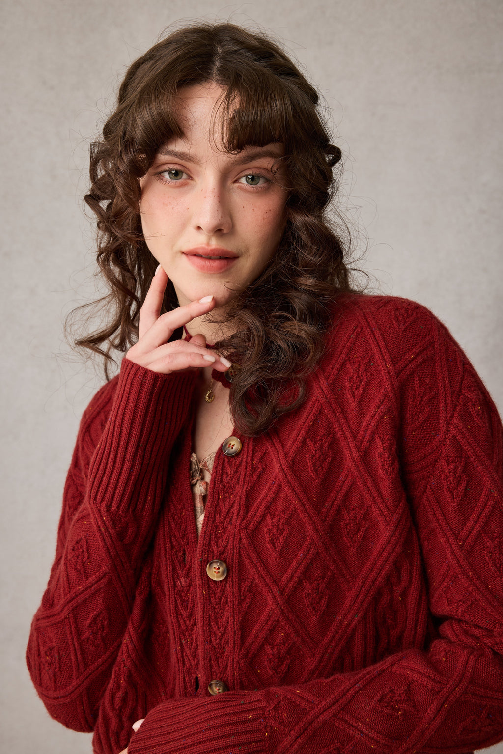 Flurry 17 | 100% Wool Sculptured Knitwear Cardigan