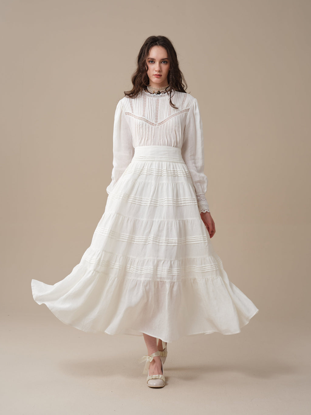 Minna 21 | Edward Linen Lace Blouse