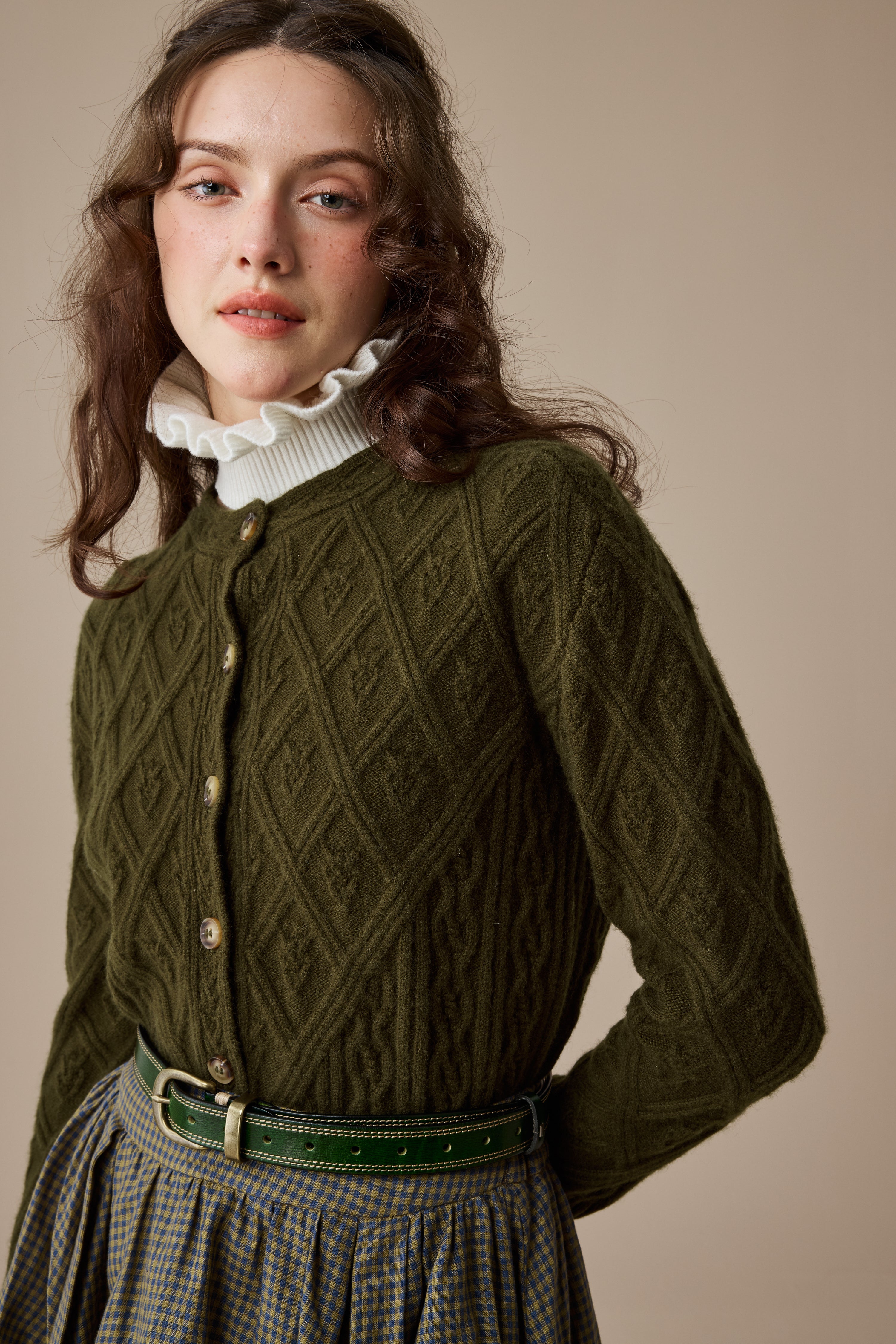 Flurry 17 | 100% Wool Sculptured Knitwear Cardigan