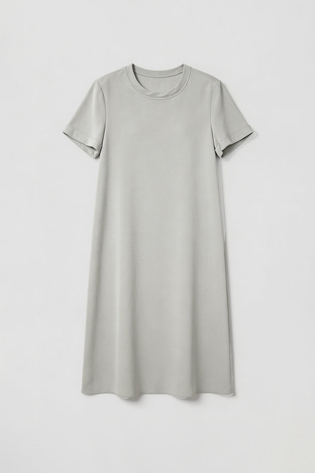 30 Momme Silk Crepe Short Sleeve Midi Dress
