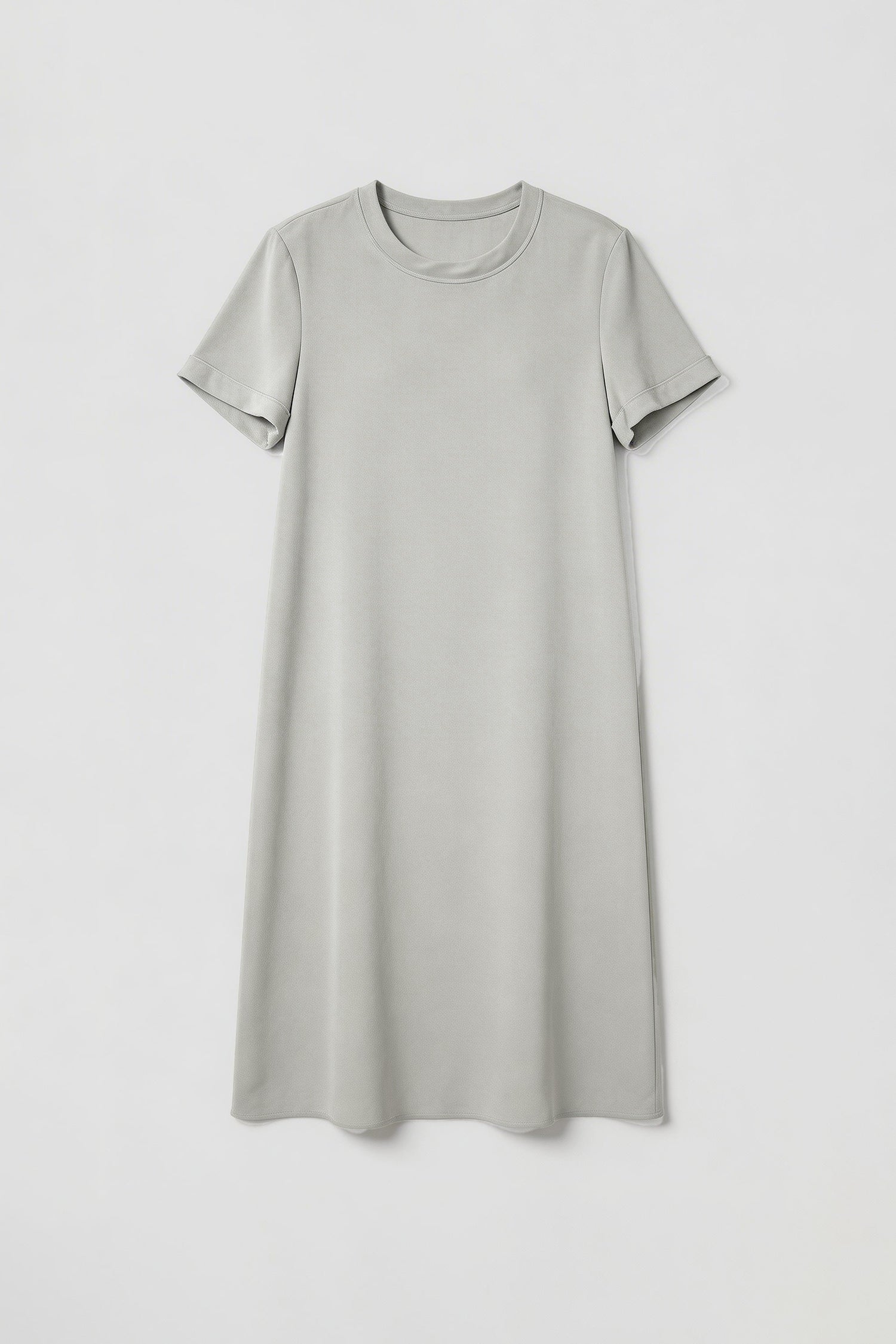 30 Momme Silk Crepe Short Sleeve Midi Dress