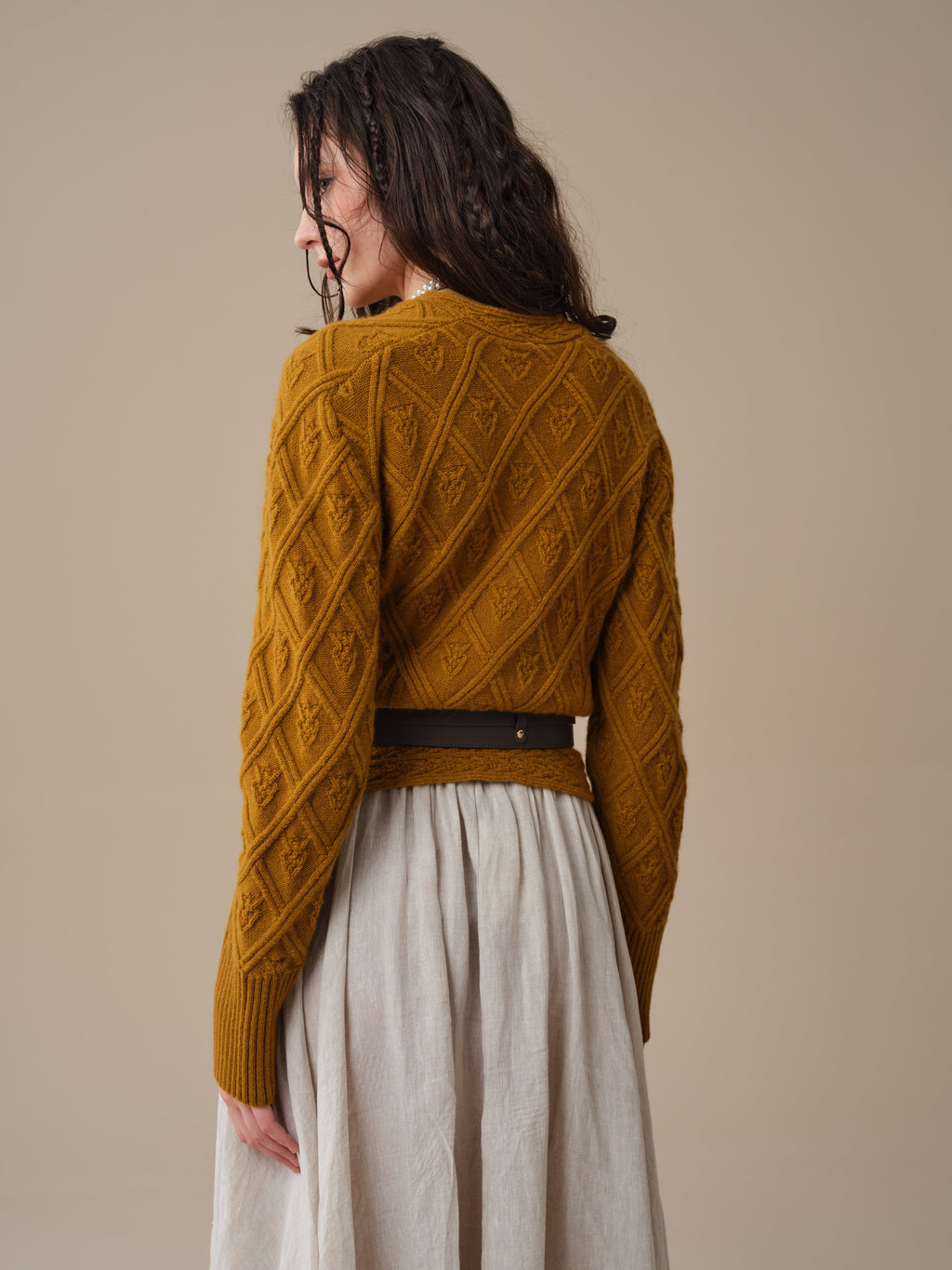 Flurry 17 | 100% Wool Sculptured Knitwear Cardigan