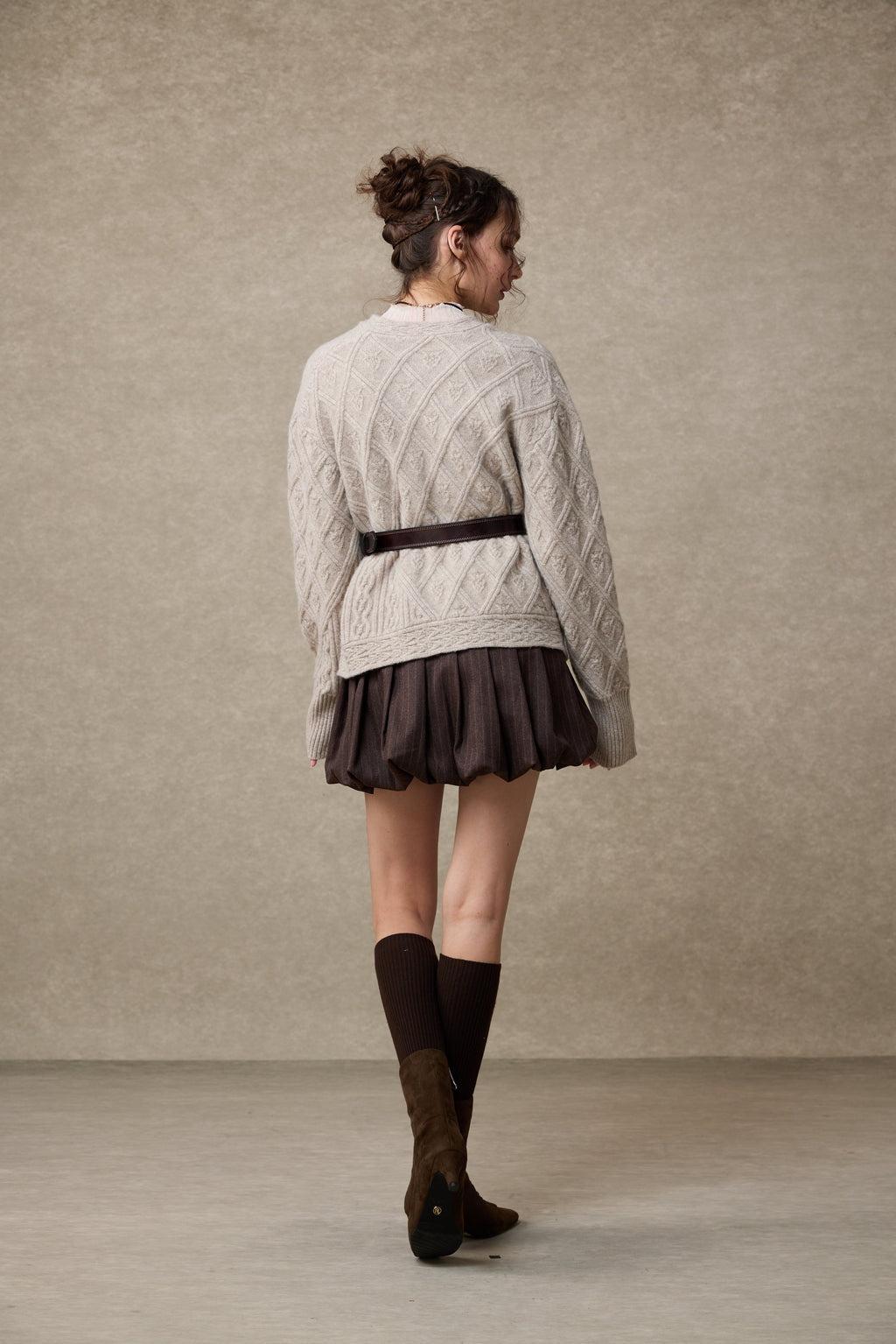 Flurry 17 | 100% Wool Sculptured Knitwear Cardigan