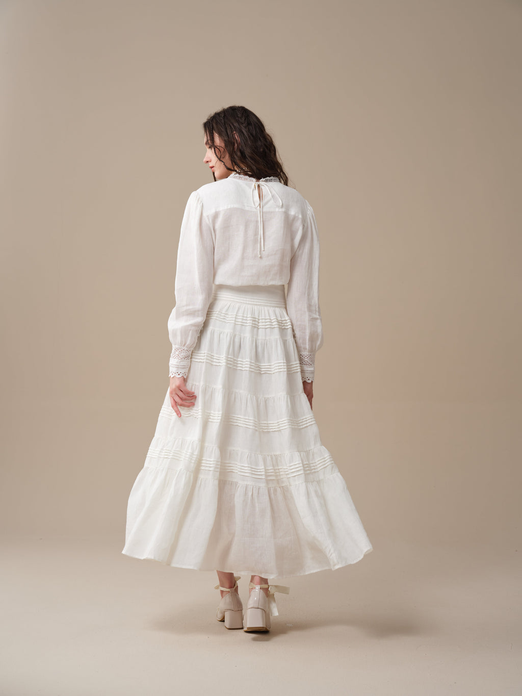 Minna 21 | Edward Linen Lace Blouse