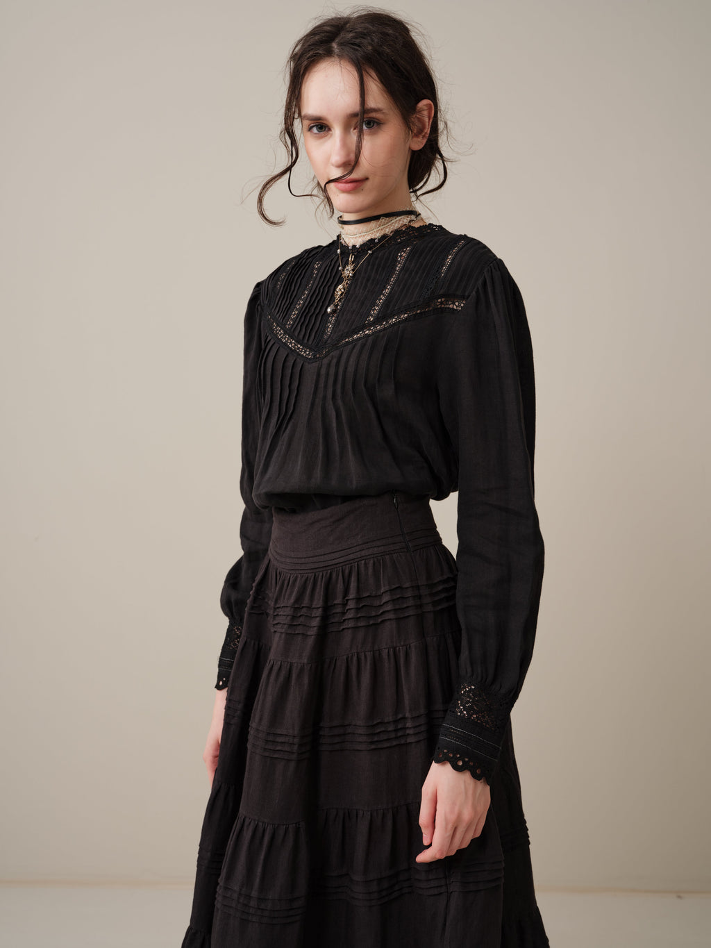 Minna 21 | Edward Linen Lace Blouse