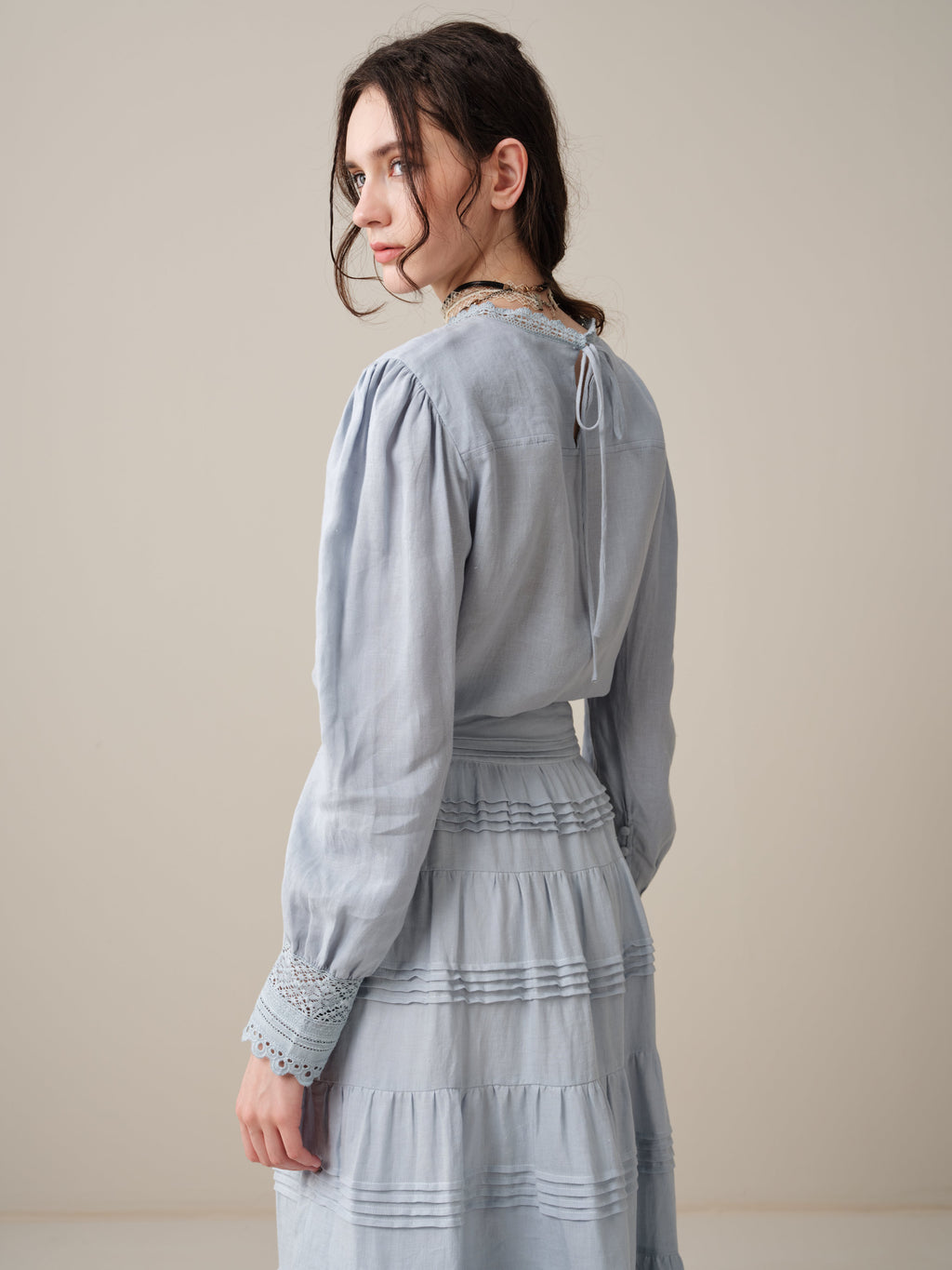 Minna 21 | Edward Linen Lace Blouse